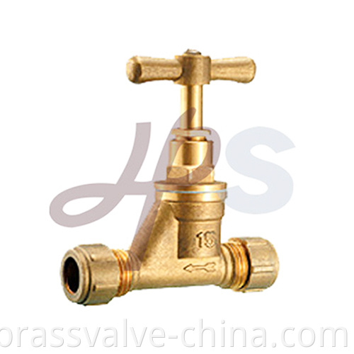 Brass Compression Stop Valve Hs07